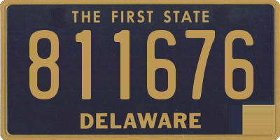 DE license plate 811676