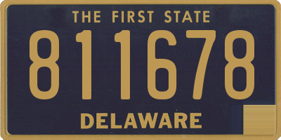 DE license plate 811678