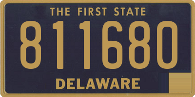 DE license plate 811680
