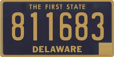 DE license plate 811683
