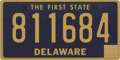 DE license plate 811684
