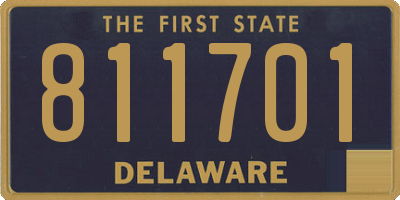 DE license plate 811701