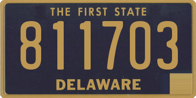 DE license plate 811703