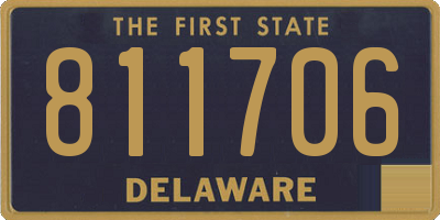 DE license plate 811706