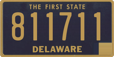 DE license plate 811711