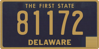 DE license plate 81172