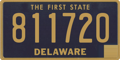 DE license plate 811720
