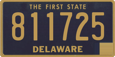 DE license plate 811725
