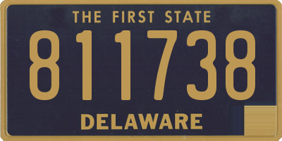 DE license plate 811738