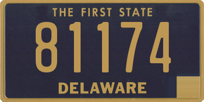DE license plate 81174