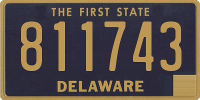 DE license plate 811743