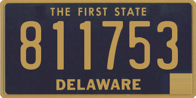 DE license plate 811753