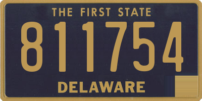 DE license plate 811754
