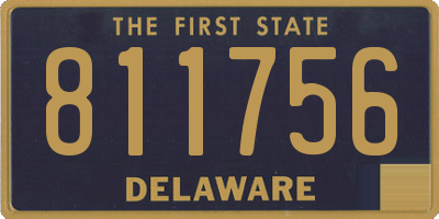 DE license plate 811756