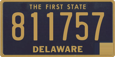 DE license plate 811757