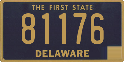 DE license plate 81176