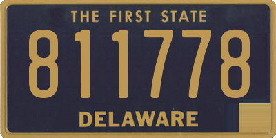DE license plate 811778