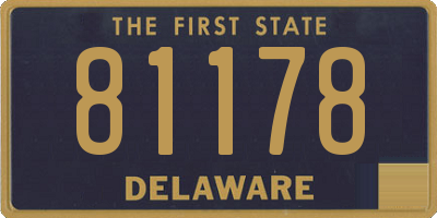 DE license plate 81178