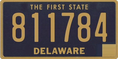 DE license plate 811784