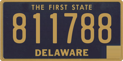 DE license plate 811788