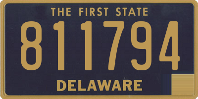 DE license plate 811794