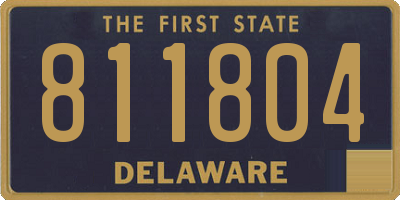 DE license plate 811804