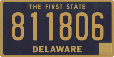 DE license plate 811806