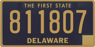DE license plate 811807