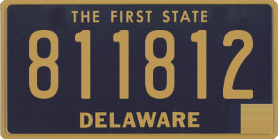DE license plate 811812