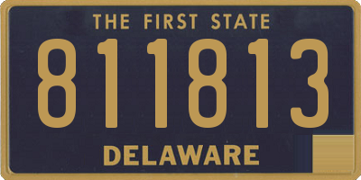 DE license plate 811813