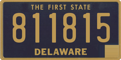 DE license plate 811815