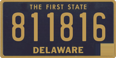 DE license plate 811816