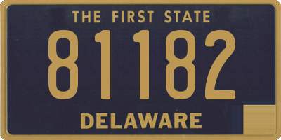 DE license plate 81182