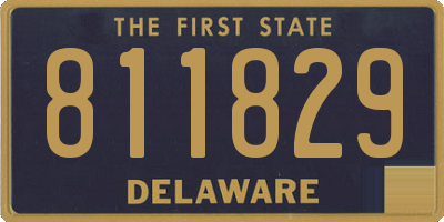 DE license plate 811829