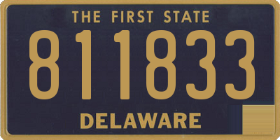 DE license plate 811833