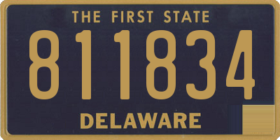 DE license plate 811834