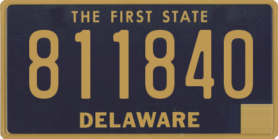 DE license plate 811840