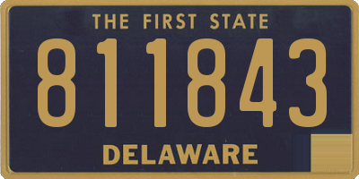 DE license plate 811843