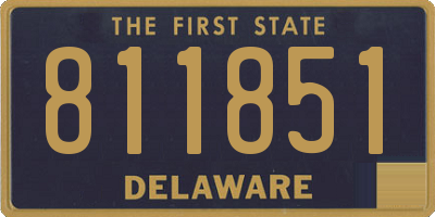 DE license plate 811851