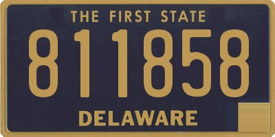 DE license plate 811858