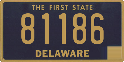 DE license plate 81186