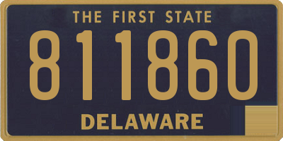 DE license plate 811860