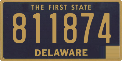 DE license plate 811874