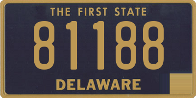 DE license plate 81188