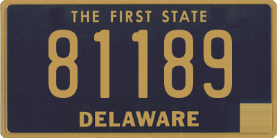 DE license plate 81189