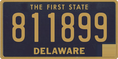 DE license plate 811899