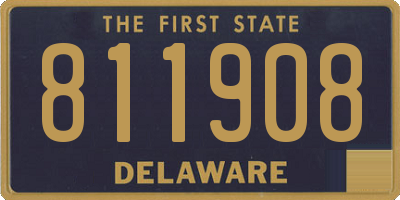 DE license plate 811908
