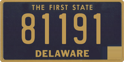 DE license plate 81191