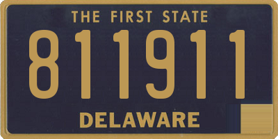 DE license plate 811911