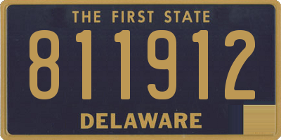 DE license plate 811912